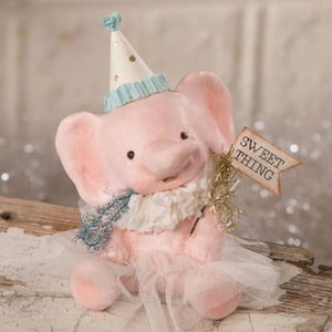Bethany Lowe Sweet Thing Ellie Pink Elephant Birthday Party Hat Baby Girl New